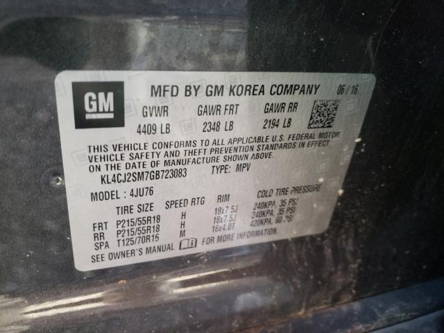 Photo 9 VIN: KL4CJ2SM7GB723083 - BUICK ENCORE SPO 