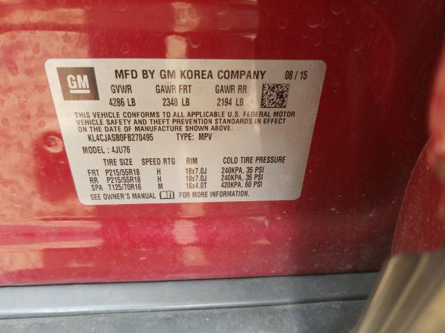 Photo 9 VIN: KL4CJASB0FB270495 - BUICK ENCORE 