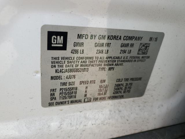 Photo 13 VIN: KL4CJASB0GB531013 - BUICK ENCORE 