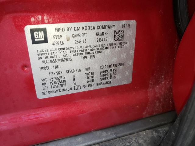 Photo 12 VIN: KL4CJASB0GB679405 - BUICK ENCORE 