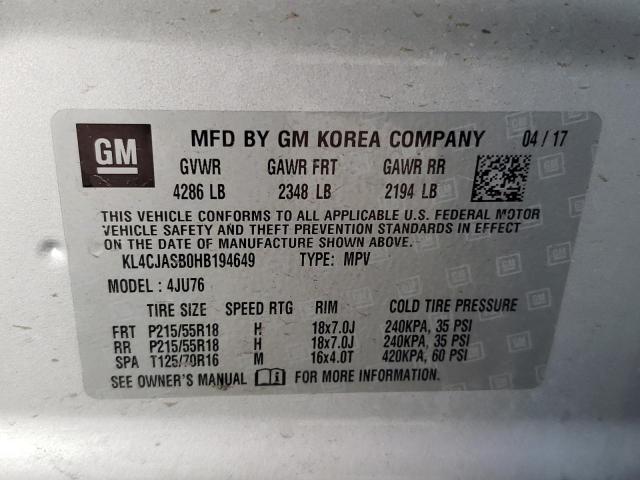 Photo 9 VIN: KL4CJASB0HB194649 - BUICK ENCORE PRE 