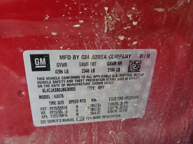 Photo 12 VIN: KL4CJASB0JB630955 - BUICK ENCORE PRE 