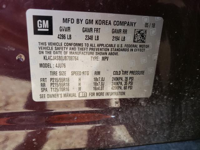 Photo 9 VIN: KL4CJASB0JB708764 - BUICK ENCORE PRE 