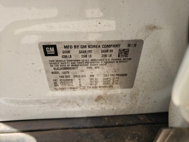 Photo 9 VIN: KL4CJASB0KB926477 - BUICK ENCORE PRE 