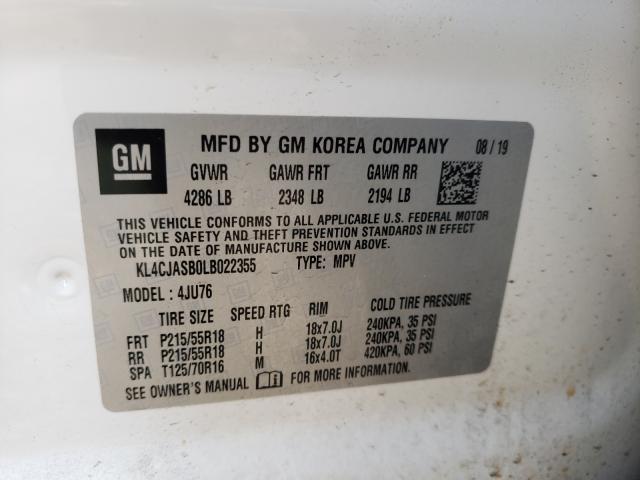 Photo 9 VIN: KL4CJASB0LB022355 - BUICK ENCORE 