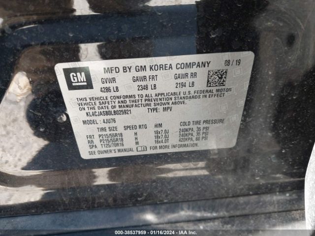 Photo 8 VIN: KL4CJASB0LB025921 - BUICK ENCORE 