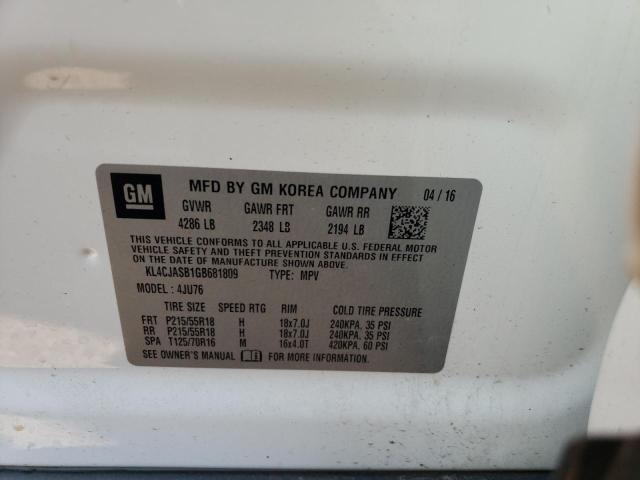 Photo 9 VIN: KL4CJASB1GB681809 - BUICK ENCORE 