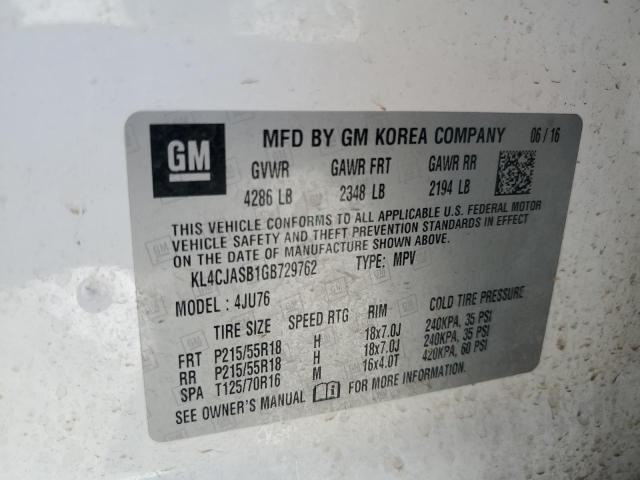 Photo 12 VIN: KL4CJASB1GB729762 - BUICK ENCORE 