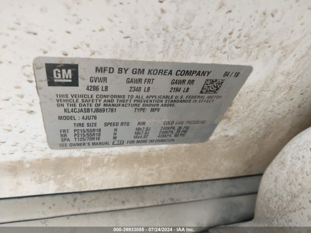 Photo 8 VIN: KL4CJASB1JB691781 - BUICK ENCORE 