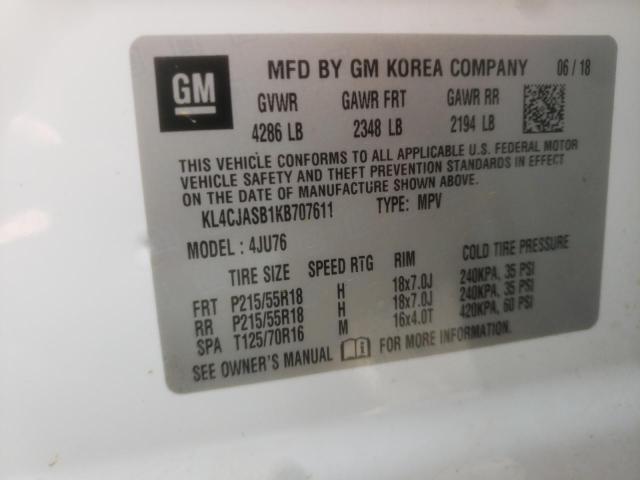 Photo 9 VIN: KL4CJASB1KB707611 - BUICK ENCORE PRE 