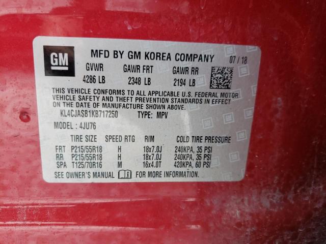 Photo 9 VIN: KL4CJASB1KB717250 - BUICK ENCORE PRE 