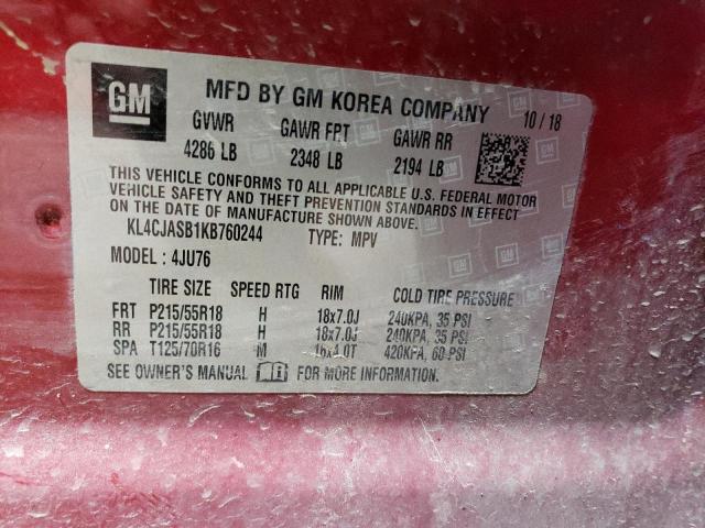 Photo 12 VIN: KL4CJASB1KB760244 - BUICK ENCORE 