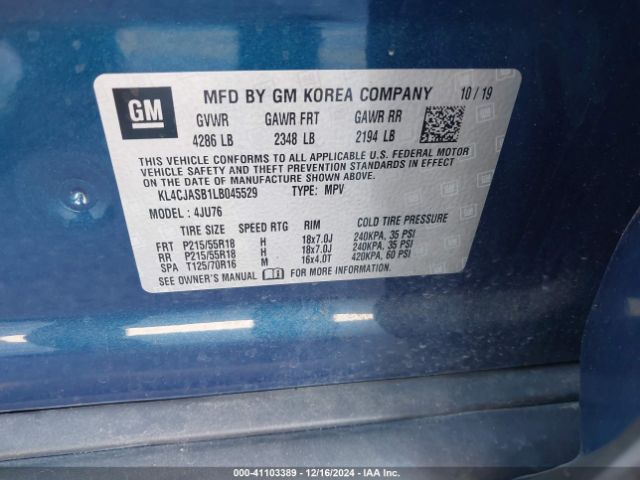 Photo 8 VIN: KL4CJASB1LB045529 - BUICK ENCORE 