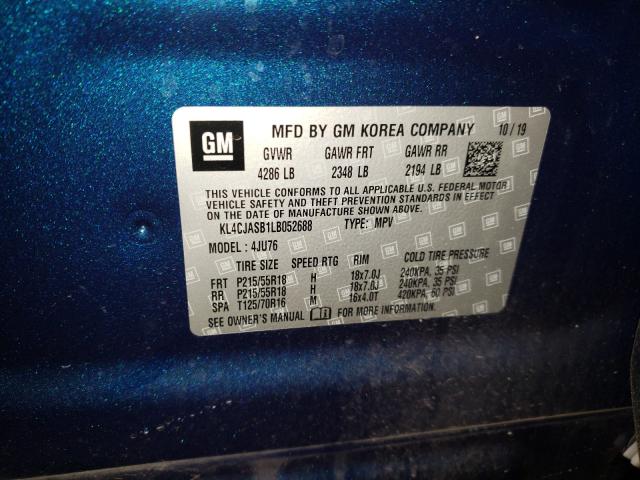 Photo 9 VIN: KL4CJASB1LB052688 - BUICK ENCORE PRE 