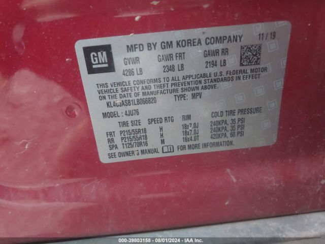 Photo 8 VIN: KL4CJASB1LB066820 - BUICK ENCORE 