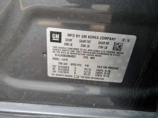 Photo 12 VIN: KL4CJASB2GB640931 - BUICK ENCORE 