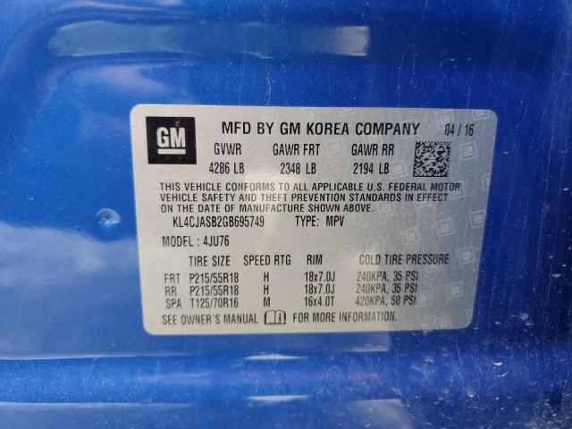 Photo 13 VIN: KL4CJASB2GB695749 - BUICK ENCORE 