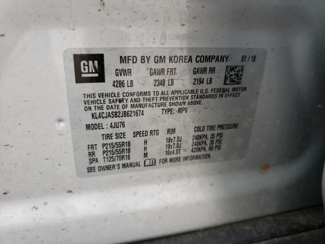 Photo 9 VIN: KL4CJASB2JB621674 - BUICK ENCORE PRE 