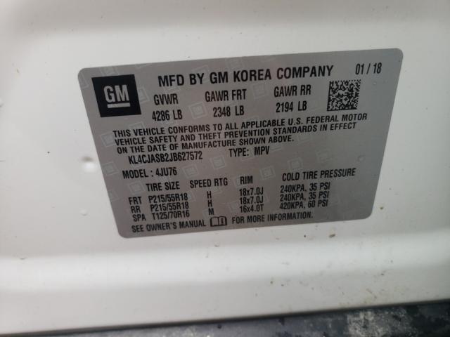 Photo 9 VIN: KL4CJASB2JB627572 - BUICK ENCORE PRE 