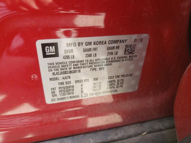 Photo 9 VIN: KL4CJASB2JB638118 - BUICK ENCORE PRE 