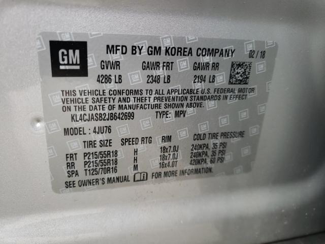 Photo 9 VIN: KL4CJASB2JB642699 - BUICK ENCORE PRE 