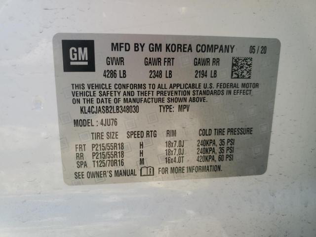 Photo 13 VIN: KL4CJASB2LB348030 - BUICK ENCORE PRE 