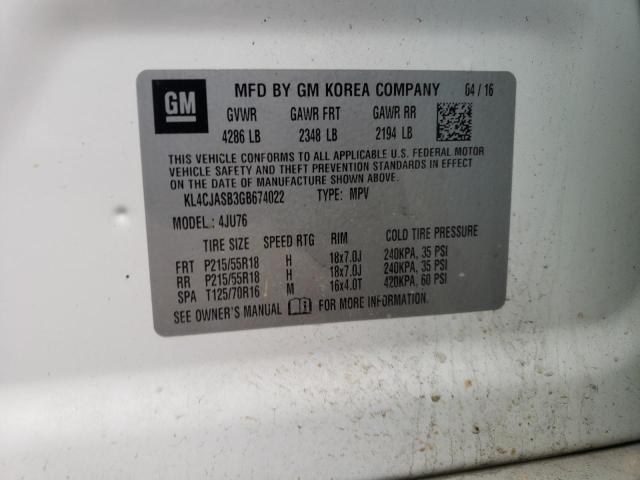 Photo 12 VIN: KL4CJASB3GB674022 - BUICK ENCORE 