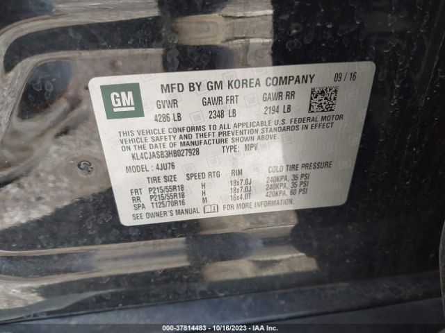 Photo 8 VIN: KL4CJASB3HB027928 - BUICK ENCORE 