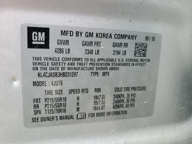 Photo 9 VIN: KL4CJASB3HB031297 - BUICK ENCORE PRE 