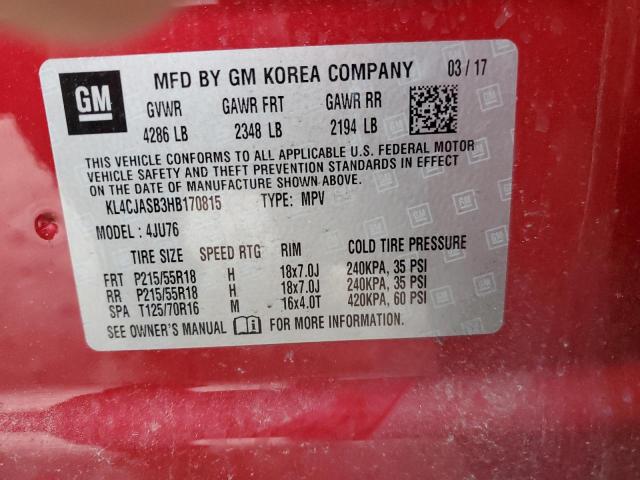 Photo 12 VIN: KL4CJASB3HB170815 - BUICK ENCORE PRE 