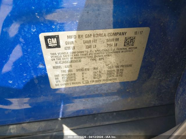 Photo 8 VIN: KL4CJASB3JB556530 - BUICK ENCORE 