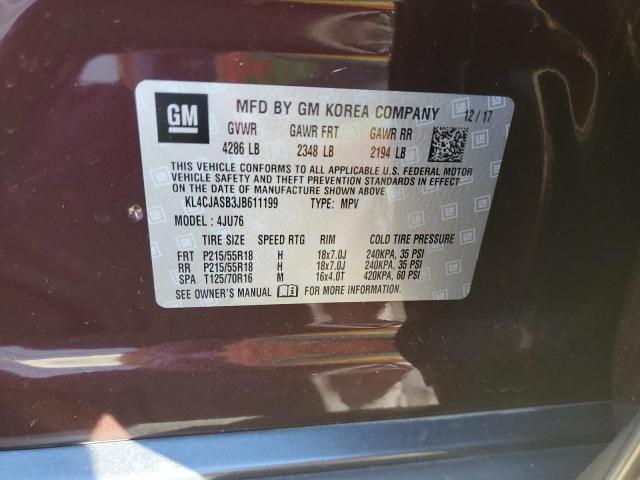 Photo 11 VIN: KL4CJASB3JB611199 - BUICK ENCORE 