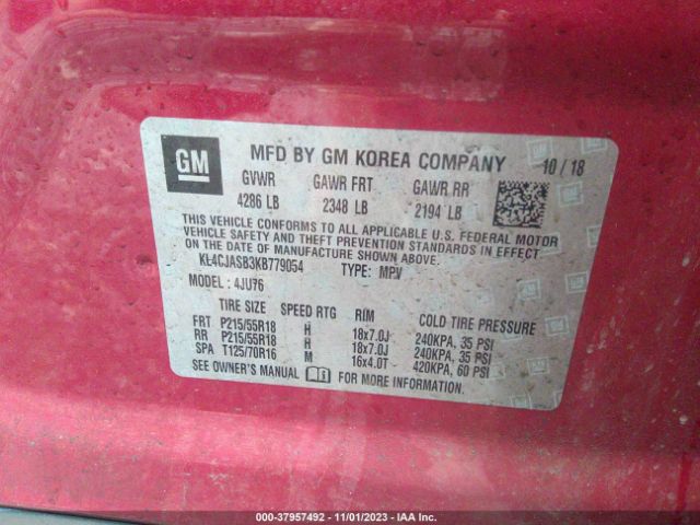 Photo 8 VIN: KL4CJASB3KB779054 - BUICK ENCORE 