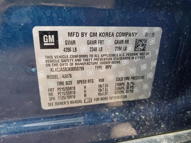 Photo 11 VIN: KL4CJASB3KB850799 - BUICK ENCORE PRE 