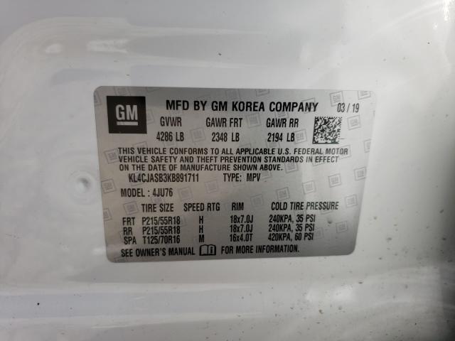 Photo 9 VIN: KL4CJASB3KB891711 - BUICK ENCORE PRE 