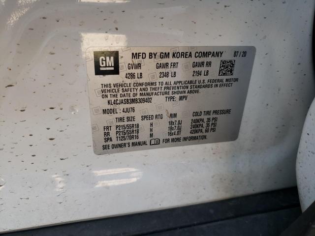 Photo 12 VIN: KL4CJASB3MB309402 - BUICK ENCORE PRE 