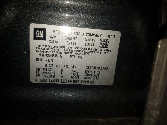 Photo 9 VIN: KL4CJASB4GB571112 - BUICK ENCORE 