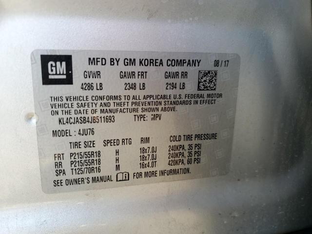 Photo 11 VIN: KL4CJASB4JB511693 - BUICK ENCORE PRE 