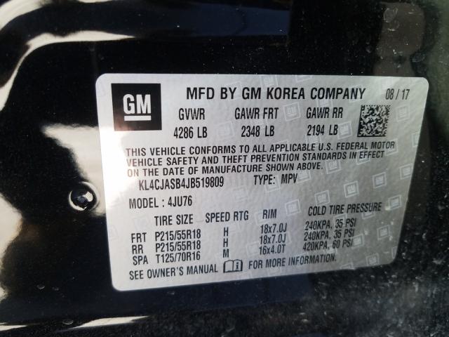 Photo 9 VIN: KL4CJASB4JB519809 - BUICK ENCORE PRE 