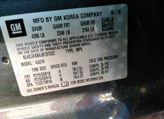 Photo 8 VIN: KL4CJASB4JB707522 - BUICK ENCORE 