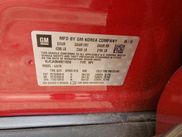 Photo 9 VIN: KL4CJASB4KB710258 - BUICK ENCORE PRE 