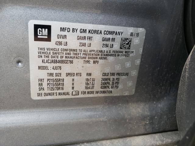 Photo 9 VIN: KL4CJASB4KB932766 - BUICK ENCORE PRE 