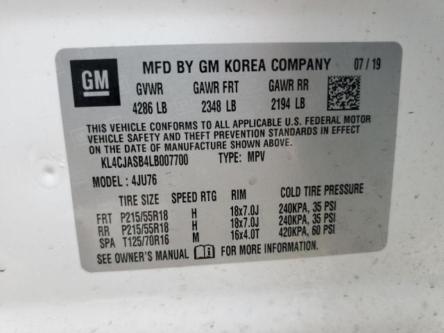 Photo 12 VIN: KL4CJASB4LB007700 - BUICK ENCORE PRE 