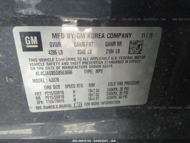 Photo 8 VIN: KL4CJASB5GB563696 - BUICK ENCORE 