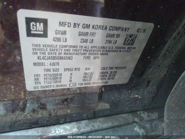 Photo 8 VIN: KL4CJASB5GB642463 - BUICK ENCORE 