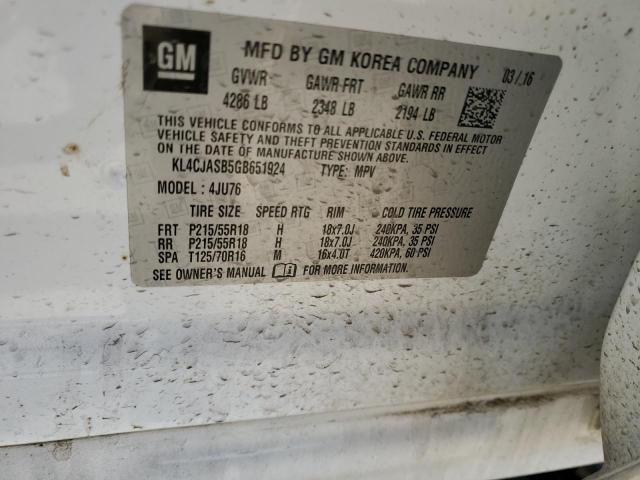 Photo 11 VIN: KL4CJASB5GB651924 - BUICK ENCORE 