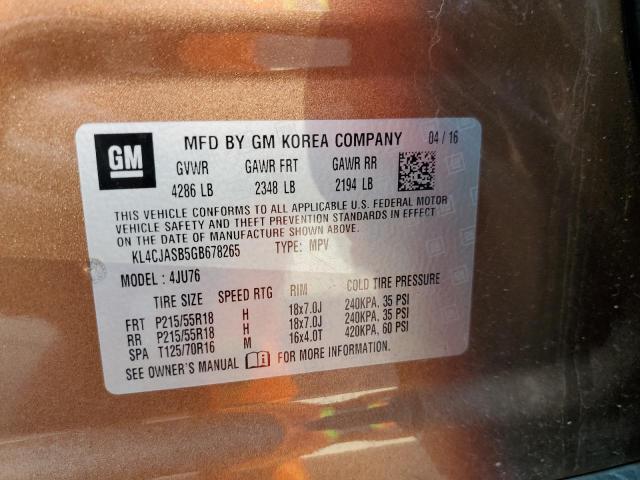 Photo 12 VIN: KL4CJASB5GB678265 - BUICK ENCORE 