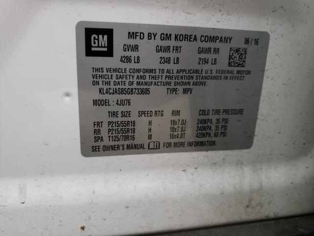 Photo 9 VIN: KL4CJASB5GB733605 - BUICK ENCORE 