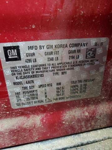 Photo 12 VIN: KL4CJASB5KB922103 - BUICK ENCORE PRE 