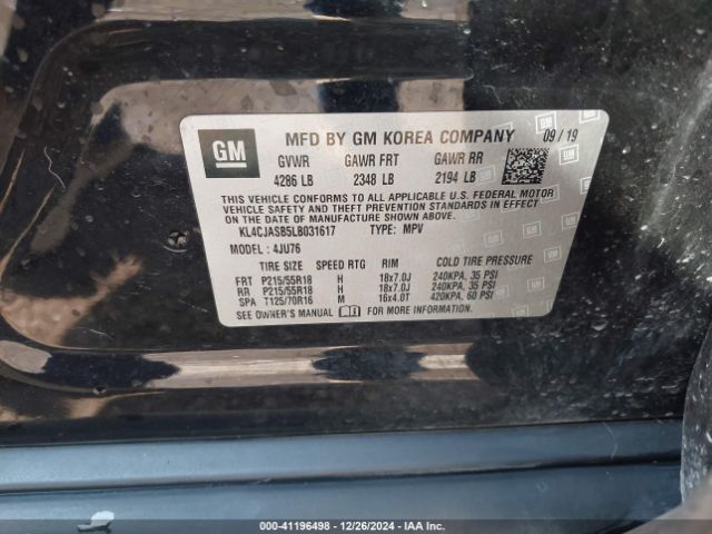 Photo 8 VIN: KL4CJASB5LB031617 - BUICK ENCORE 